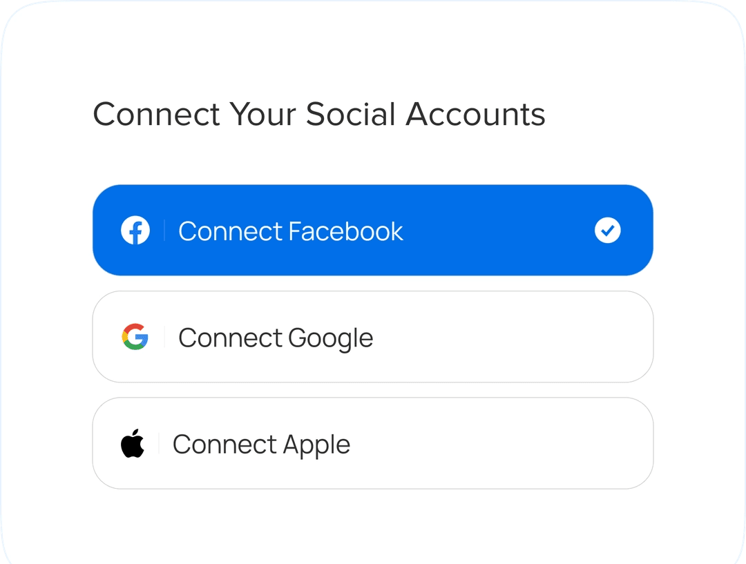 Connect Your Social Accounts